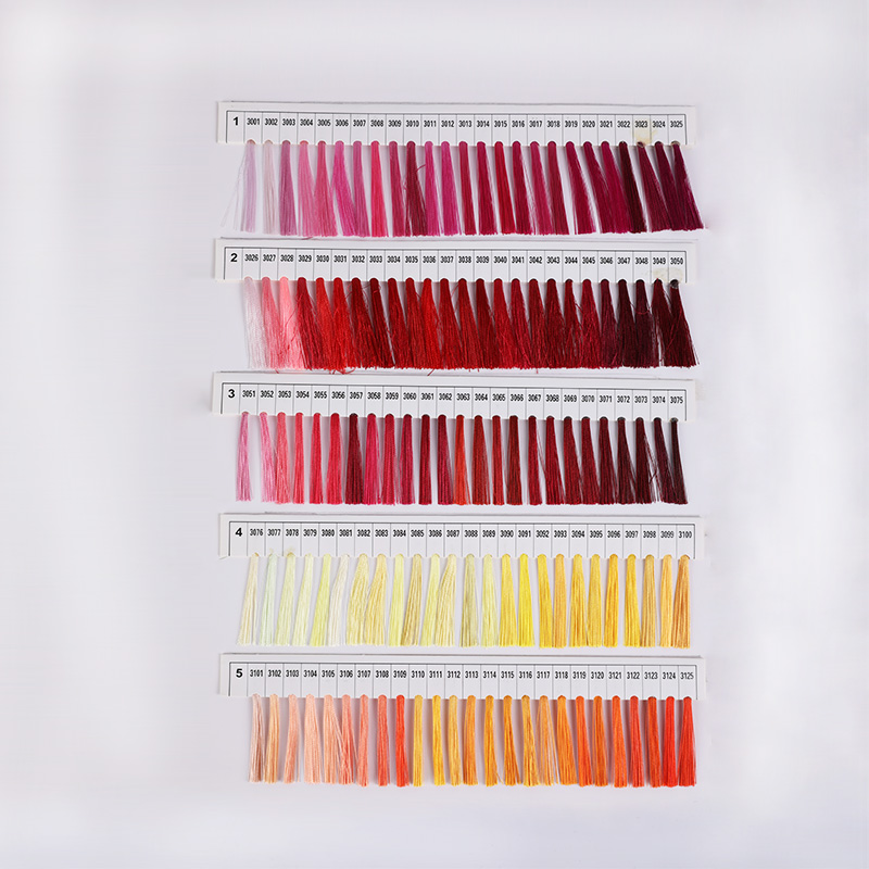 Polyester Embroidery Thread Colour Card