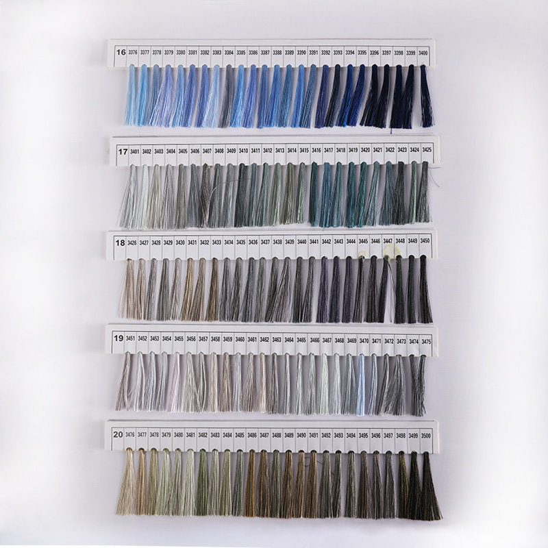 Polyester Embroidery Thread Colour Card