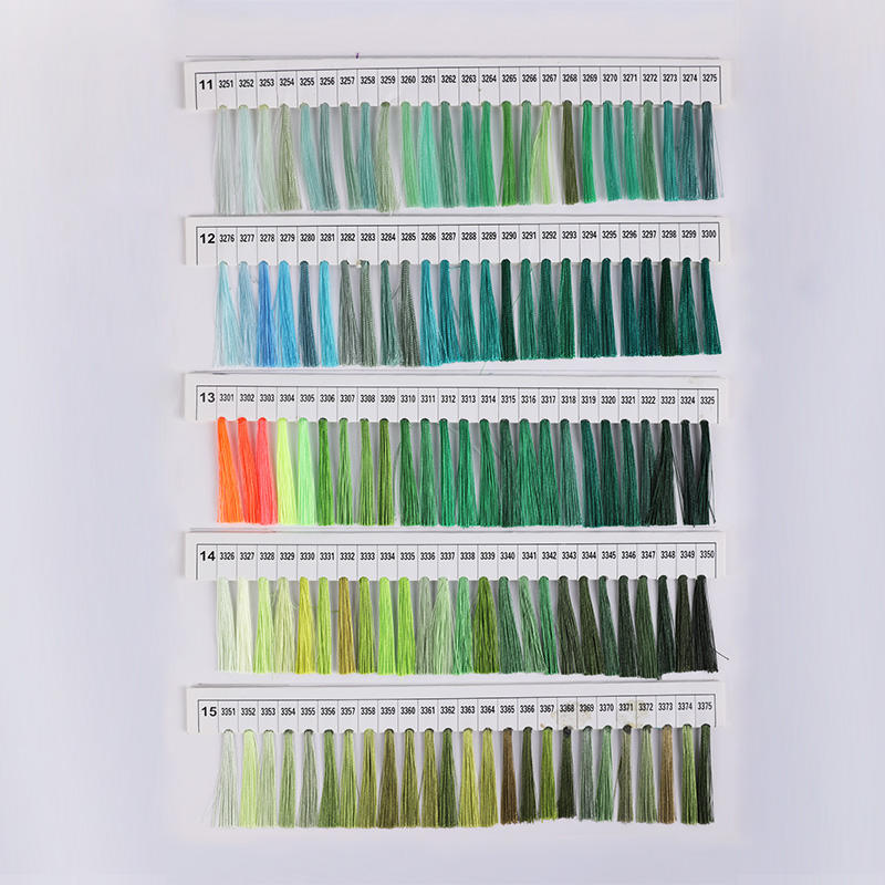 Polyester Embroidery Thread Colour Card