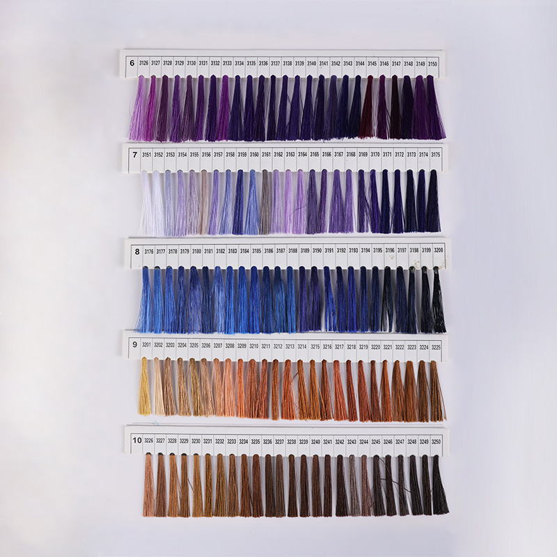 Polyester Embroidery Thread Colour Card
