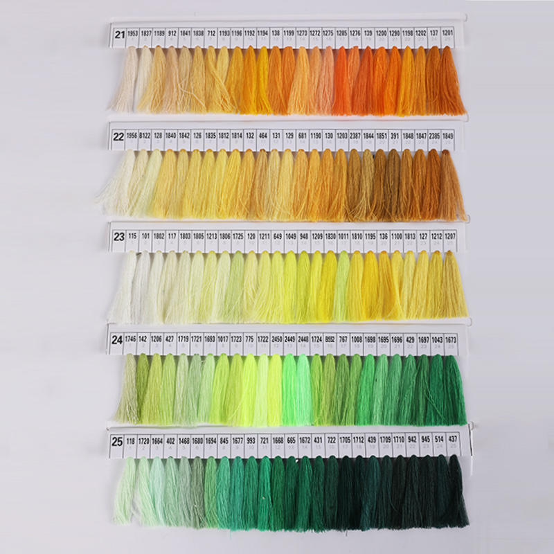 100% Spun Polyester Sewing Thread Colour Card